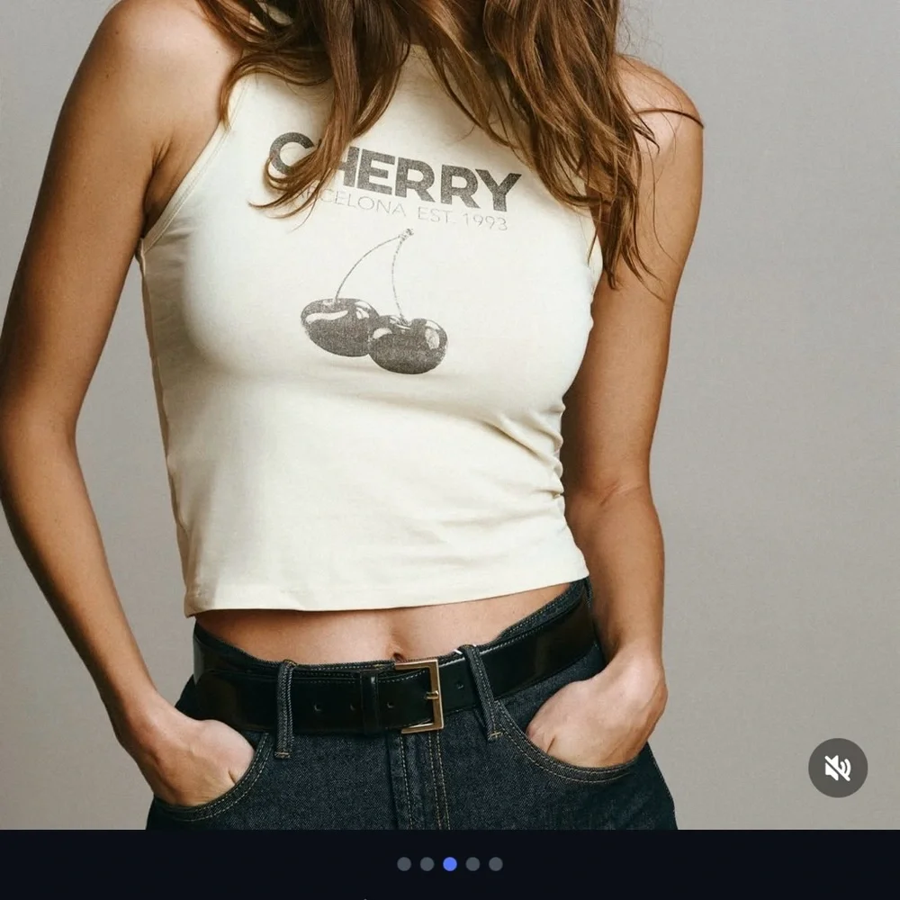 Mango MNG Top with Cherry Print - Picture 4 of 5